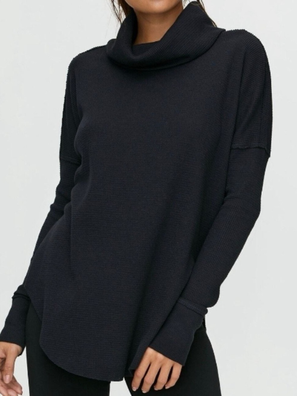 TNA thermal knit turtleneck